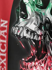 Skull Pattern Men's Casual Fit Short Sleeve Shirt