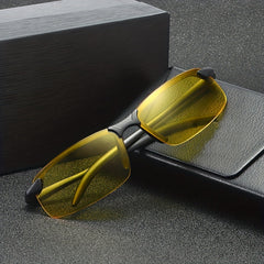 Y2K Rimless Wrap Sunglasses UV400 Outdoor Glasses with Box