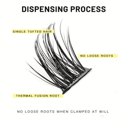 Slender Cluster Lashes Self Grafting False Eyelashes Extension