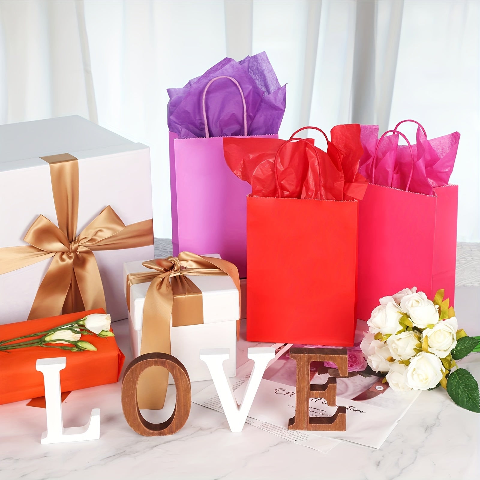 72pcs Small Gift Bags With 72 Sheets Paper 12 Colors Bulk Party Favor Bags