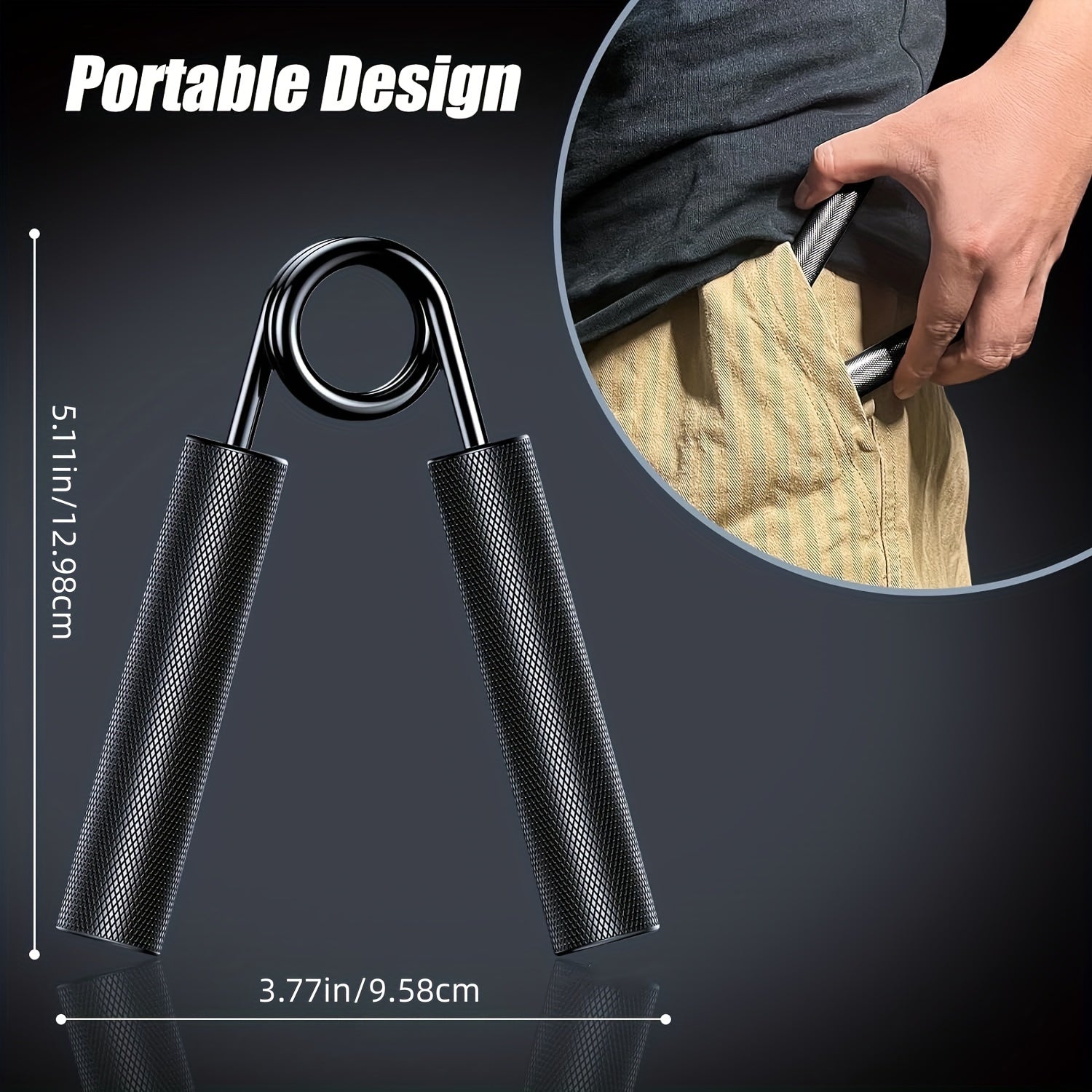 Metal Hand Grip Strengthener 68KG 72KG