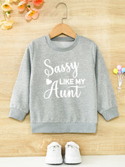Girls' Sassy Aunt Graphic Active Pullovers