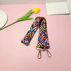 Colorful Pattern Wide Bag Strap Replacement Shoulder Bag
