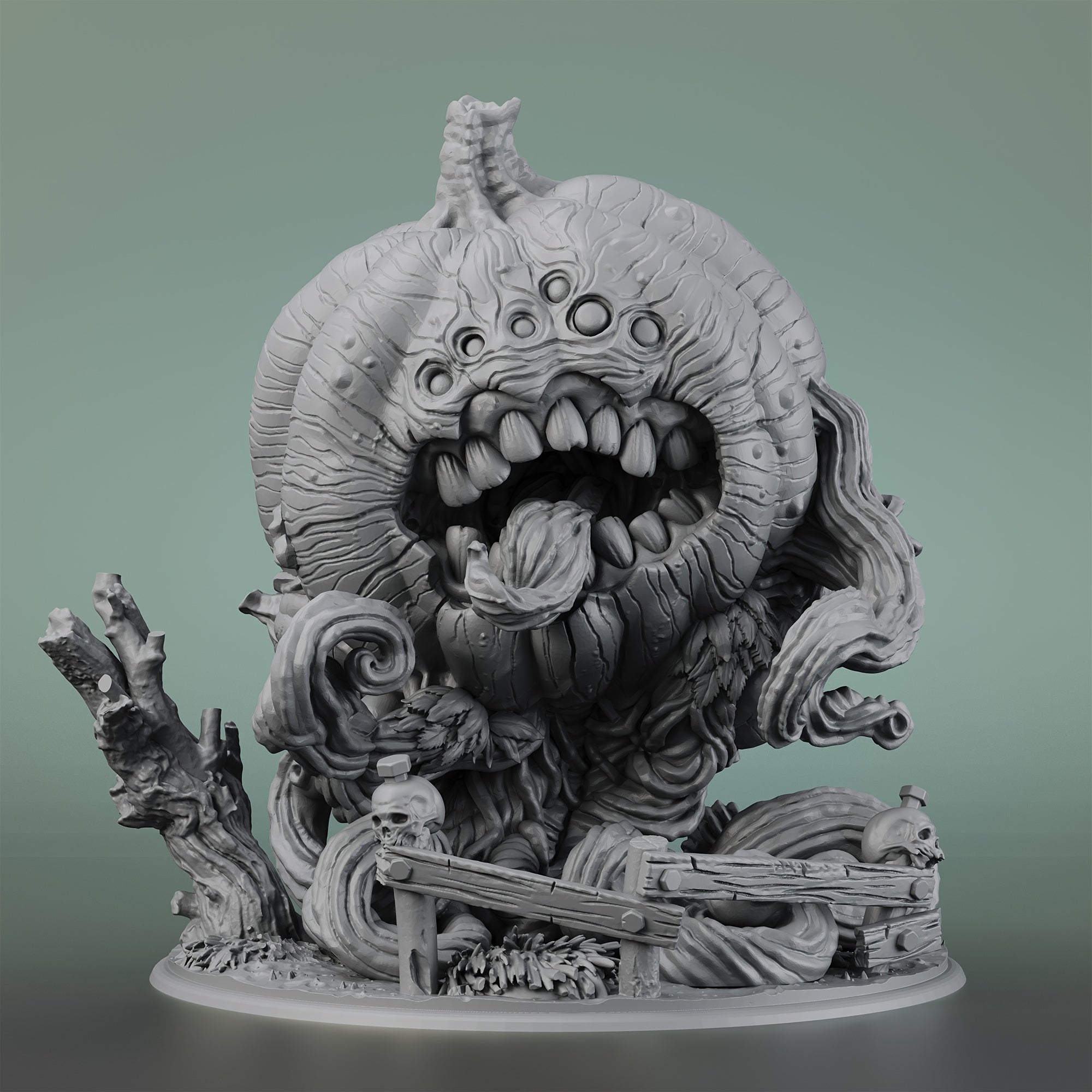 Giant Pumpkin Monster Miniatures Resin for RPG Games