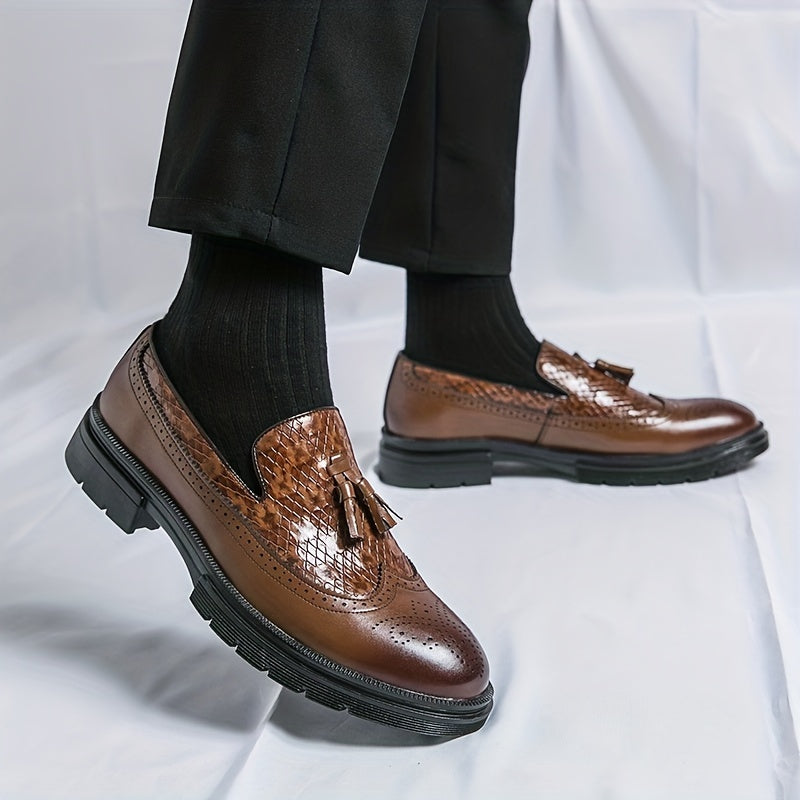 Men's Tassel Slip On Dress Shoes - Assorted Colors