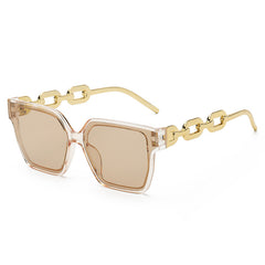 Vintage Oversized Square Sunglasses Women Sun Protection Lenses
