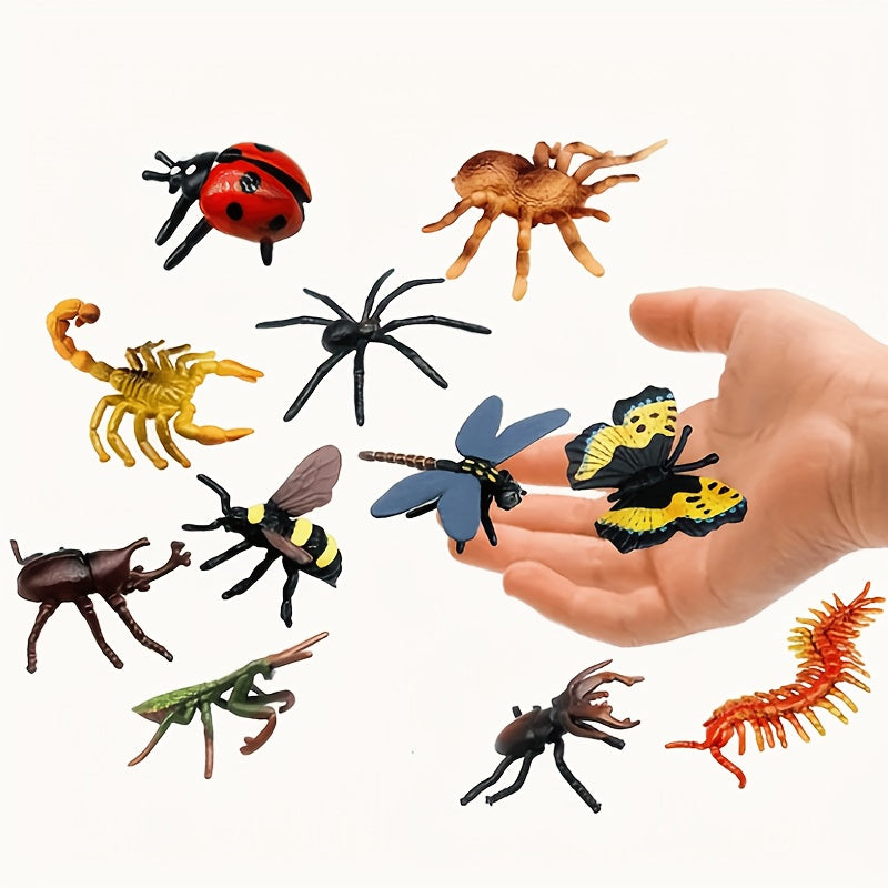 26pcs Vibrant PVC Insect Toys Colorful Mockup Insects for Kids Science Learning