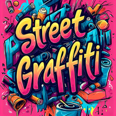 Street Graffiti Adult Coloring Book Urban Art Theme Perfect Gift