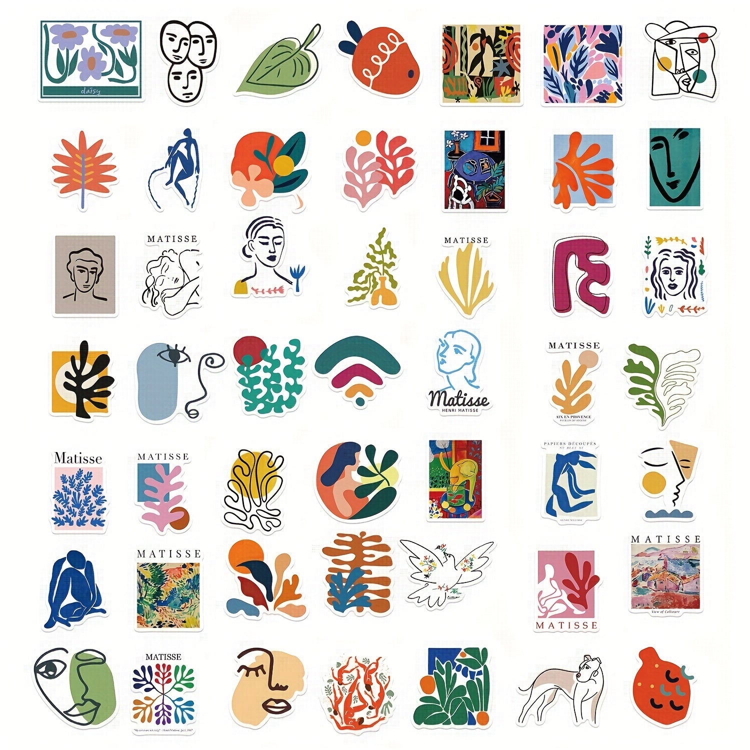 50pcs Fresh Graffiti Stickers - Laptop Helmets Water Cup Decoration