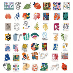 50pcs Fresh Graffiti Stickers - Laptop Helmets Water Cup Decoration