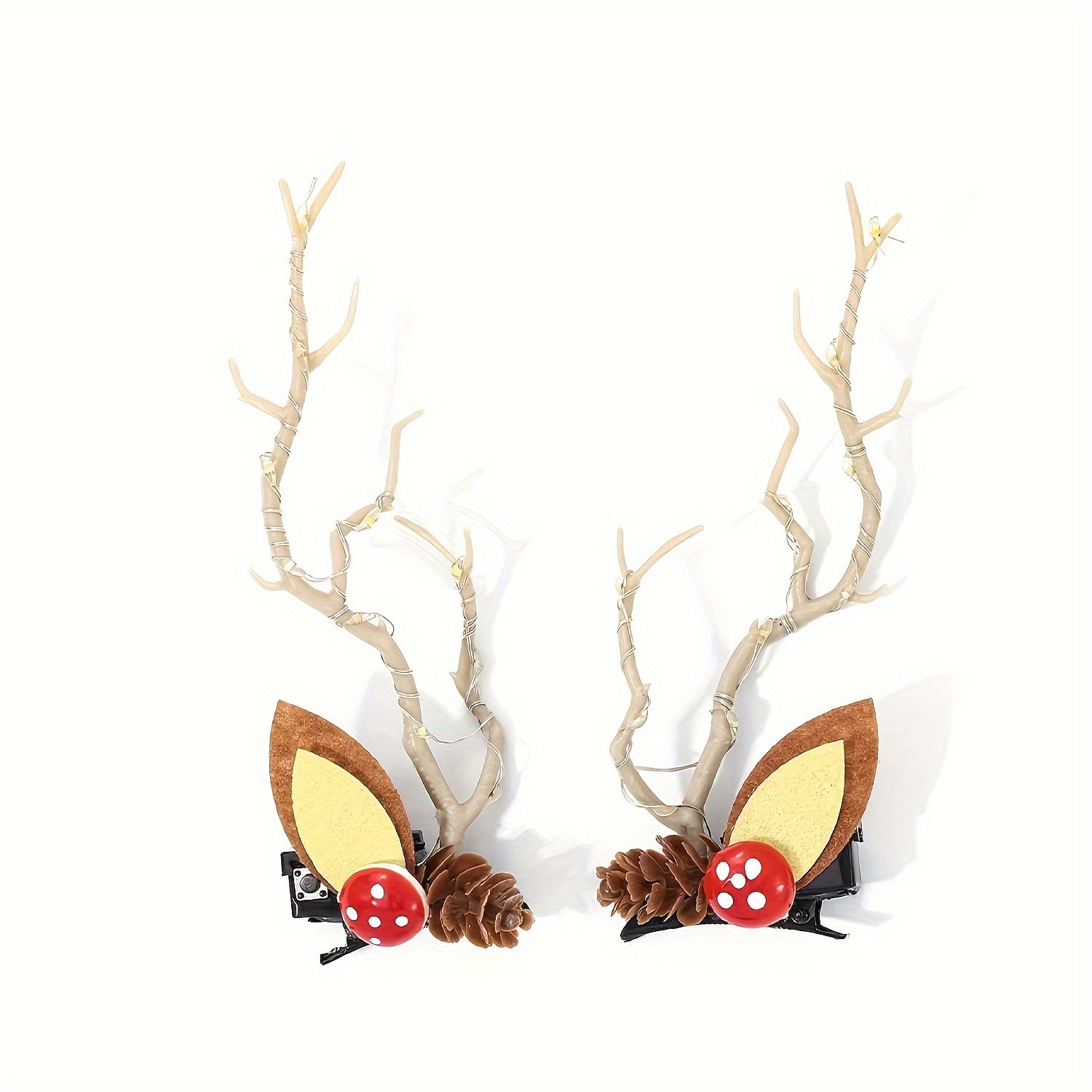 LED Christmas Hair Clip Tree Branch Hair Band Light up Hair Clip
