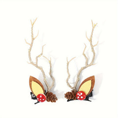 LED Christmas Hair Clip Tree Branch Hair Band Light up Hair Clip