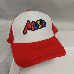 MUSIC Embroidery Couple Trucker Hat Baseball Cap