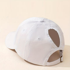 Ponytail Baseball Cap Washed Distressed Dad Hat Casual Sun Hats For Women