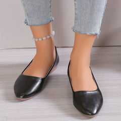 Women's Pointed Toe Ballet Flats Soft Slip-On Shoes