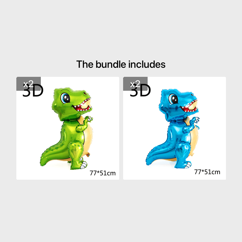 3D Dino Foil Balloon for Kids' Parties