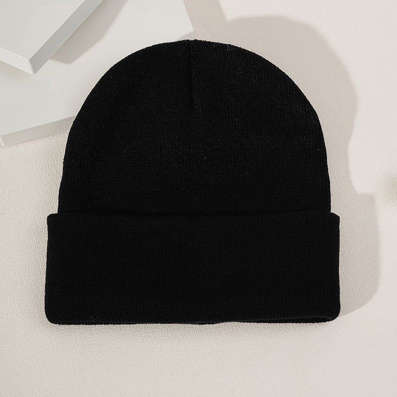 Warm Knit Cuffed Beanie Hat