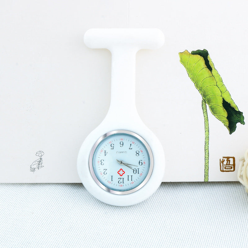 Silicone Nurse Watch Multifunctional Pocket Watch Quartz Movement Digital Brooch
