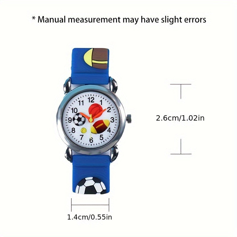 Stylish Boys Sports Electronic Watch with 3D Printed Designs
