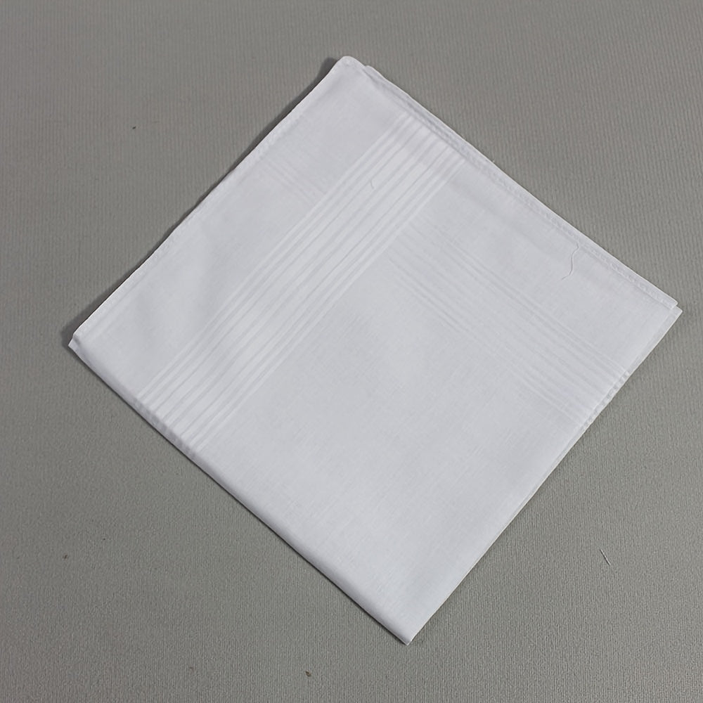 Fabric Pocket Squares 10 Pack Soft Washable Handkerchiefs