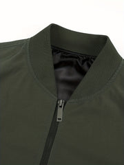 Men's Lightweight Zip Up Jacket Coat for Spring Fall