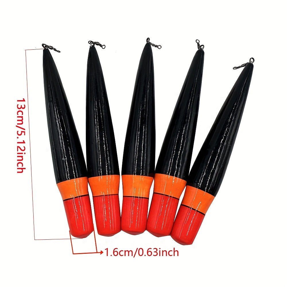 5pcs Fishing Float 12G Bobber 5 12inch Metal Swivel