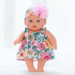 19" Mini Reborn Youngsters Doll Pink Knitted Hat Fur Coat & Pants