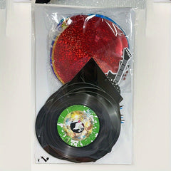 Rock & Roll Hanging Swirls & Record Cutouts for Music Party Decorations