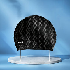 Silica Gel Particles Droplet Shaped Swimming Cap for Comfort & Protection