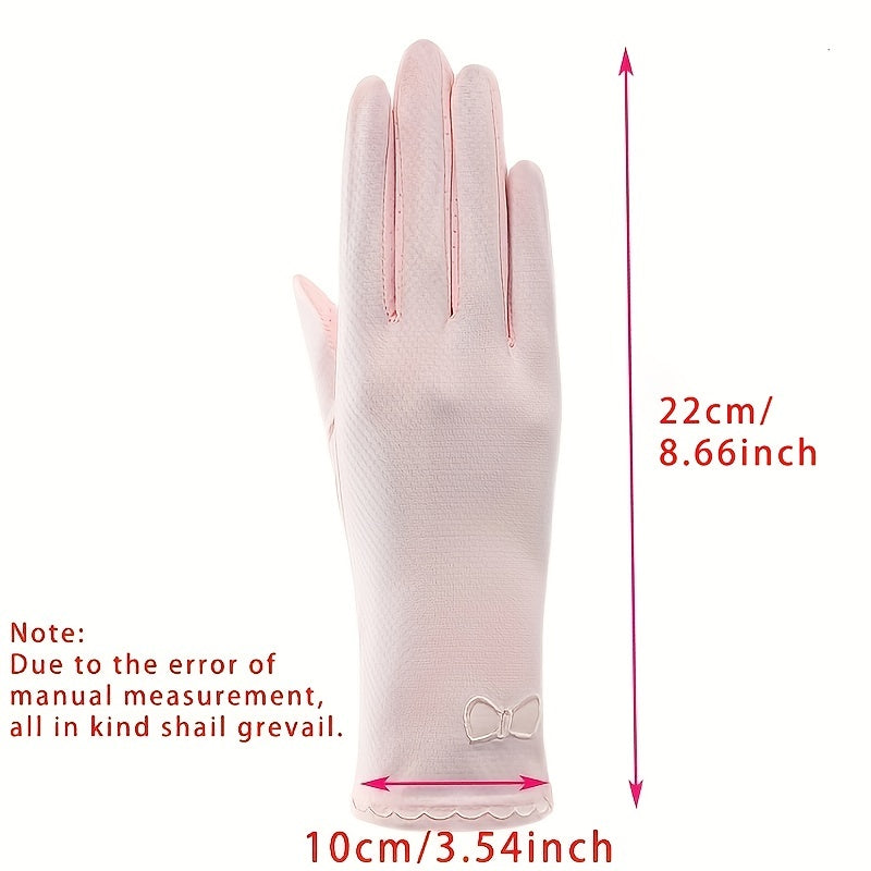 Solid Ice Gloves Thin Quick Drying Sunscreen UV Protection Gloves