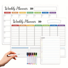 Dry Erase Fridge Magnetic Calendar PET Board | Refrigerator Magnetic Calendar