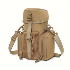 Outdoor Shoulder Bag for Hiking with Water Bottle Pouch