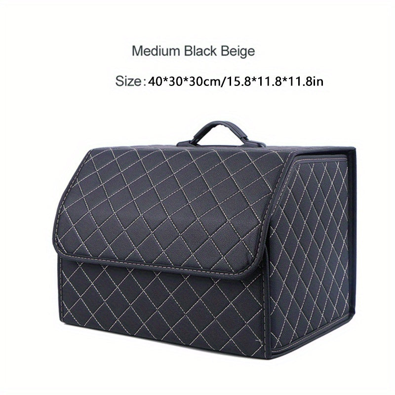 Car Trunk Organizer Storage Box Collapsible Auto Cargo Storage Container
