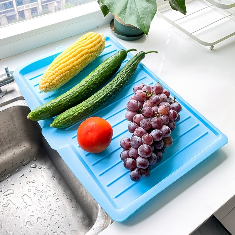 Large Draining Rack Multifunctional Fruit Vegetable Plastic Drain Tray Shelf