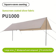 Large Canopy Sun & Rain Protection Awning for Camping Picnic