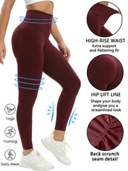 Yoga Workout Pants Running Leggings Butt Lifting Activewear