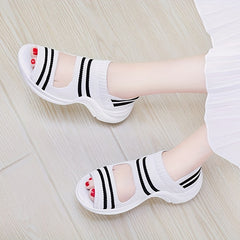 Open Toe Knitting Sandals Lightweight Sports Shoes