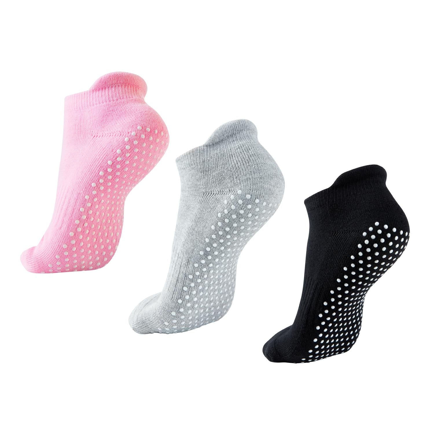 Women's Non-slip Yoga Pilates Socks Elastic Low Cut Dance Training Socks