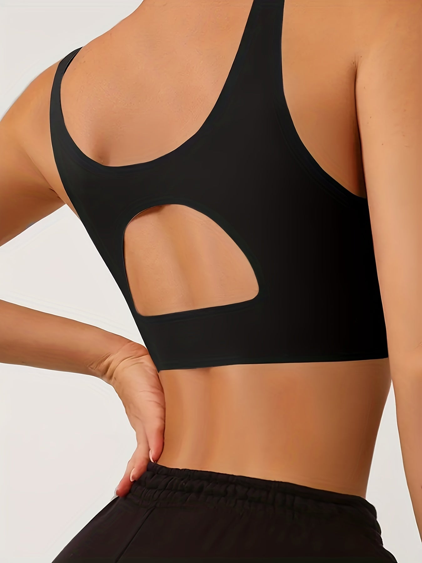 Solid Sport Cami Bra No Underwire Fitness Bra Women's Lingerie