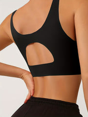 Solid Sport Cami Bra No Underwire Fitness Bra Women's Lingerie