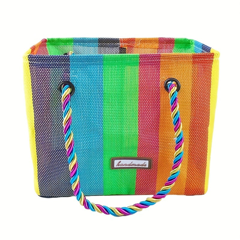 Rainbow Tote Bag Large Capacity Pride Handbag