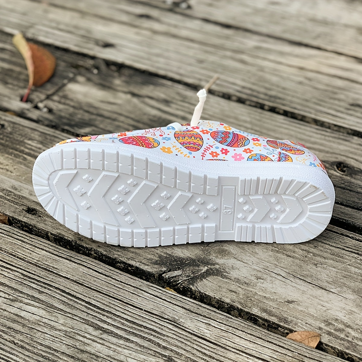 Colorful Pattern Breathable Flat Skate Shoes