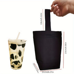 Solid Canvas Handbag Mini Bag Blank Graffiti Gift Bag