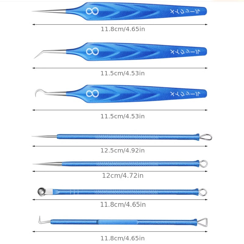 Acne Needle Set Pimple Remover Tweezers Medical Cleaning Tool