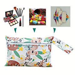 2pcs Tree Zircon Print Diaper Bag Washable Cloth Diaper Bag