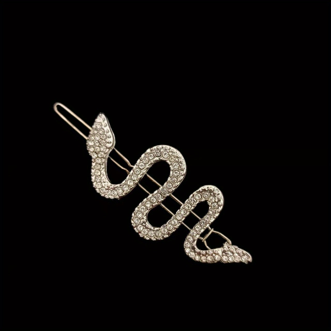 Vintage Rhinestone Snake Hairpin Hair Accessory