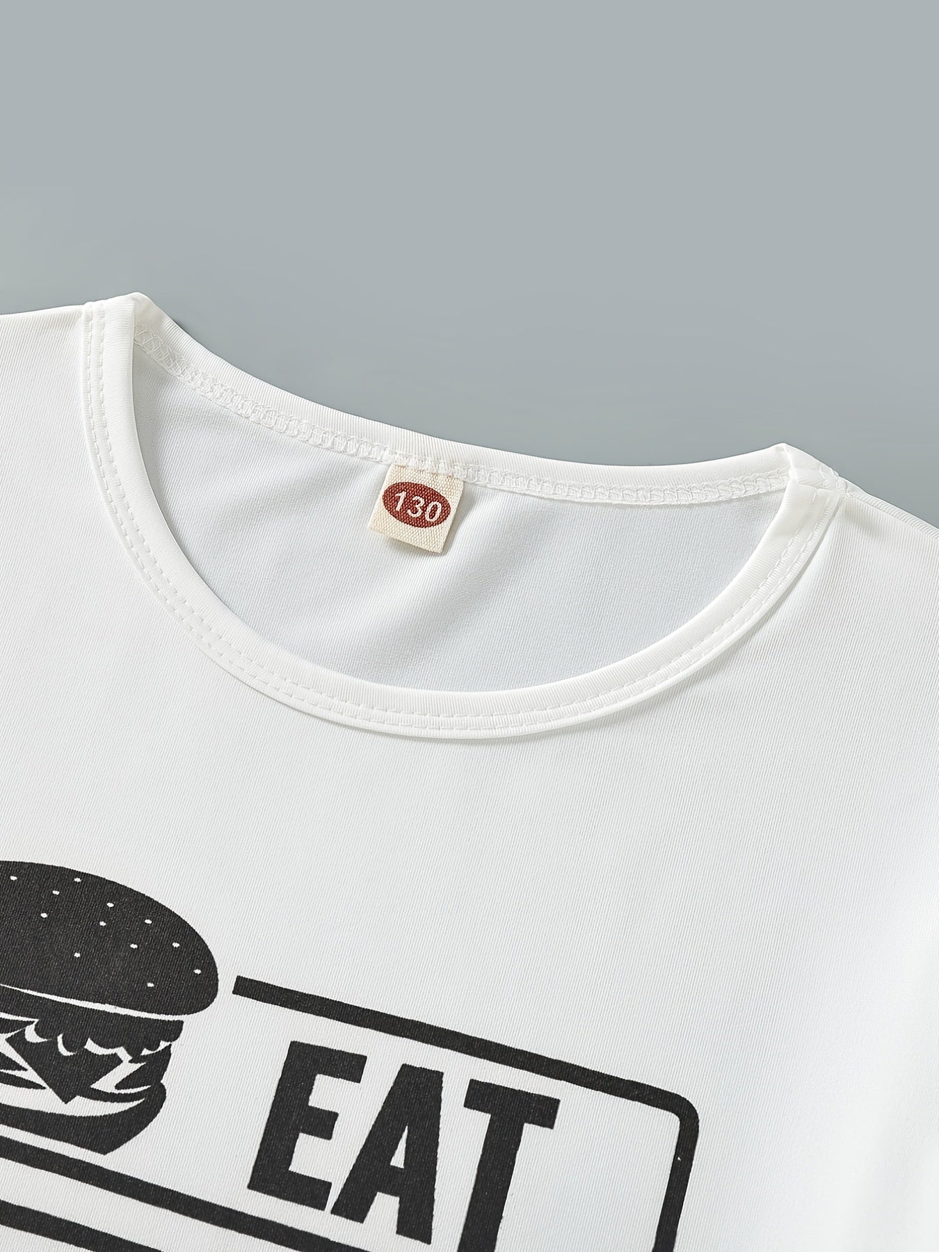 Boys Slogan Print T Shirt & Game Console Print Shorts Set