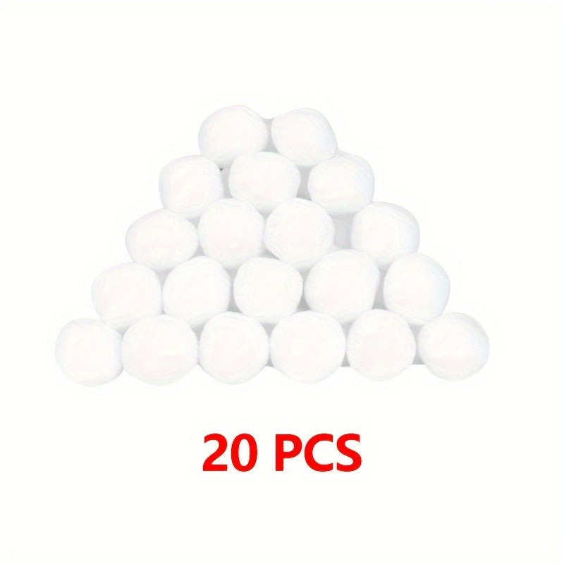 20pcs Indoor Snowball Snow Toy Decorative Snowballs