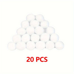20pcs Indoor Snowball Snow Toy Decorative Snowballs