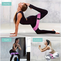 3pcs Yoga Elastic Stretching Bands Hip Exercise Tension Bands